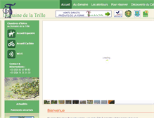 Tablet Screenshot of domainedelatrille.com